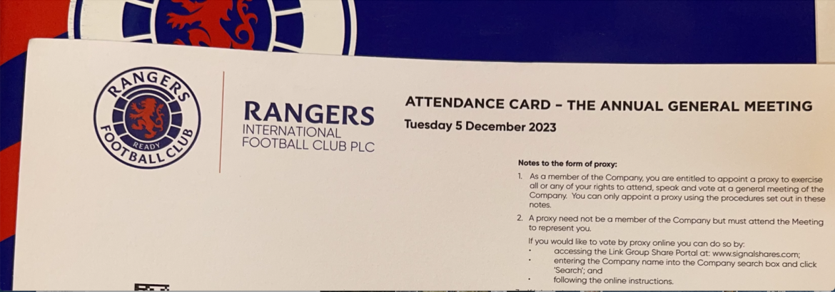 The Rangers AGMs